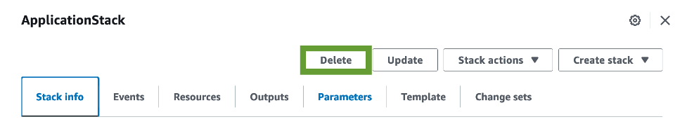 Deleting AWS CloudFormation stack from the AWS Console