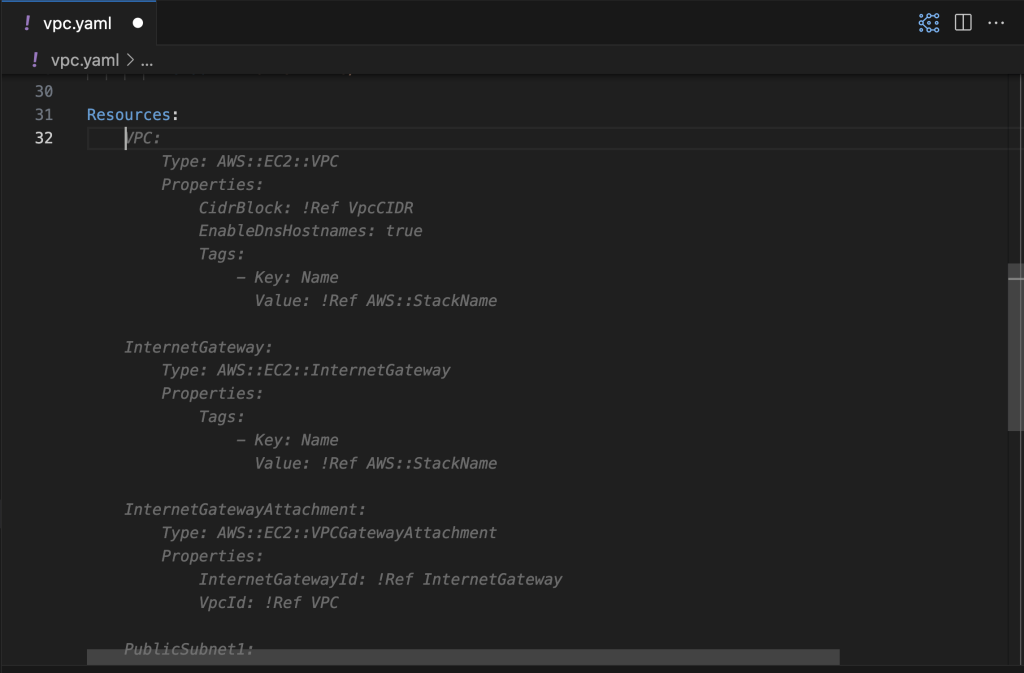 Membuat CloudFormation resource