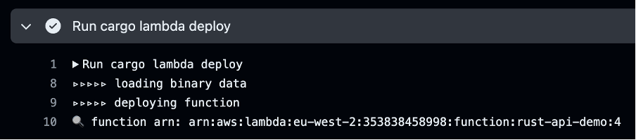 Deployment ARN