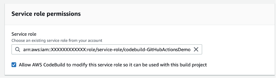 CodeBuild Service Role Permissions