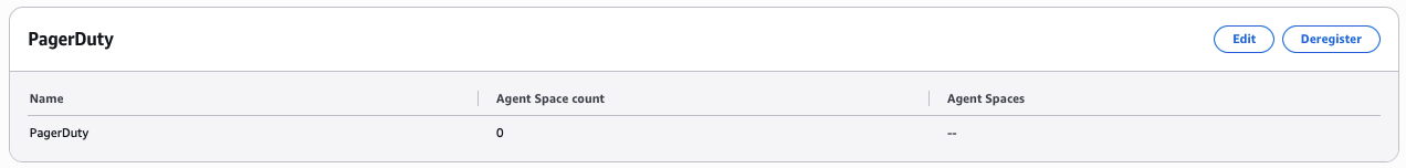 Capability Providers page showing PagerDuty under the Currently registered section