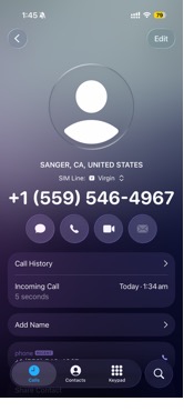 Incoming on-call phone call at 1:34 AM carrying the investigation context