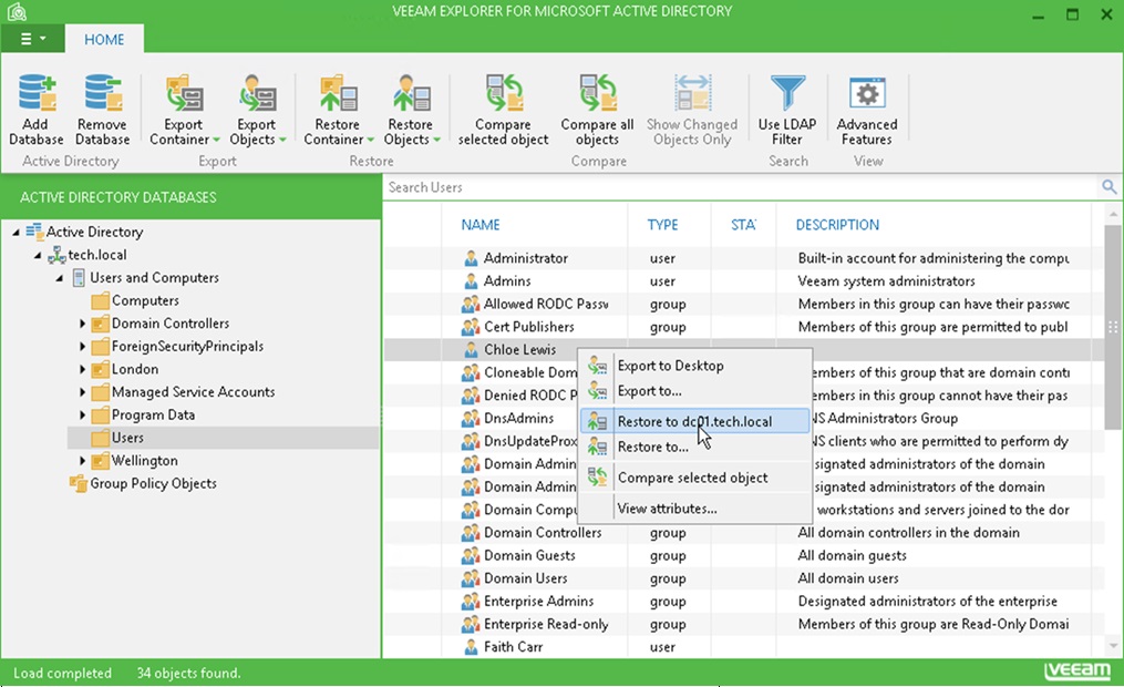 Veeam System Recovery