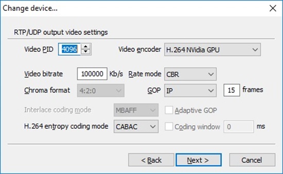 Cinegy IP Output