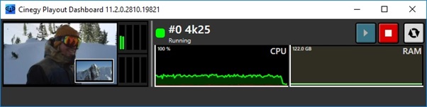 Cinegy Playout Dashboard