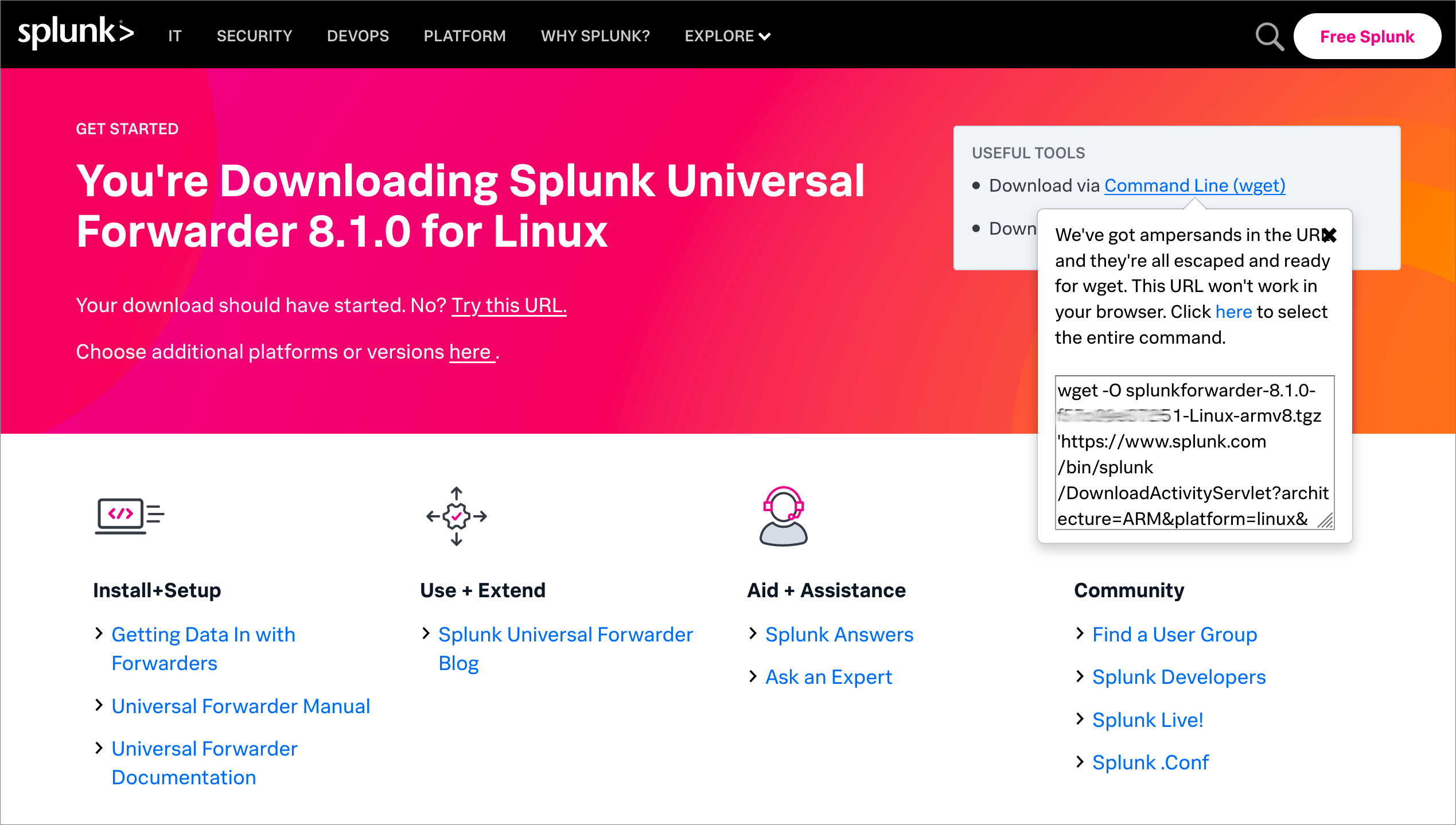 splunk universal forwarder download