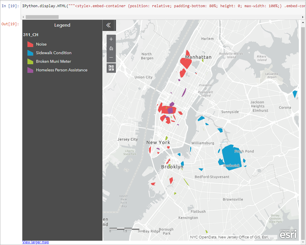 Nearest neighbors, ArcGIS GeoAnalytics Engine