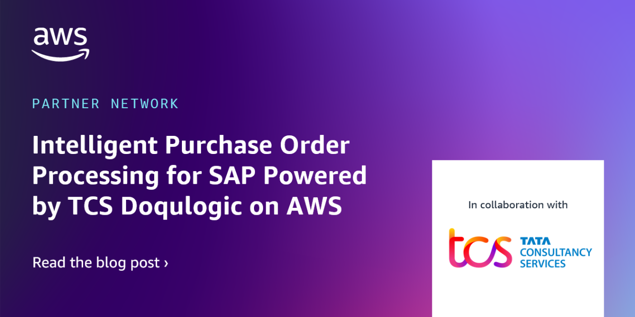 Intelligent Purchase Order Processing for SAP Powered by TCS Doqulogic