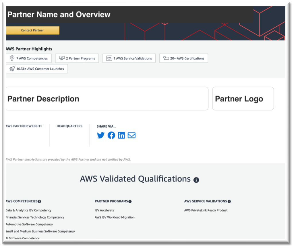 Figure 4: AWS Partner Solution Finder
