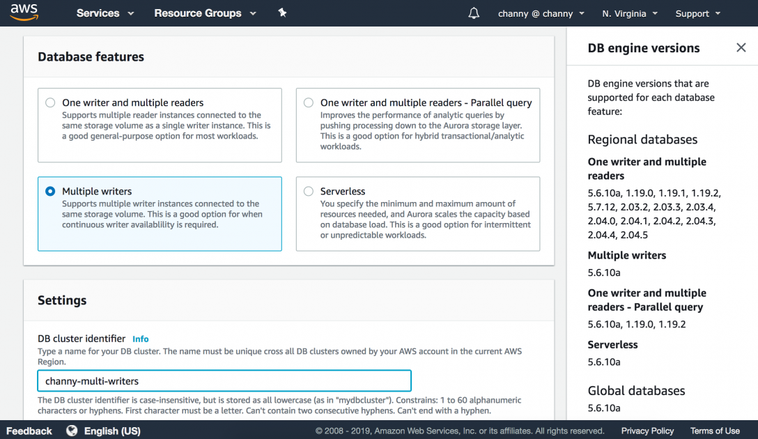 Amazon Aurora MultiMaster를 통한 고가용성 MySQL 애플리케이션 만들기 Amazon 