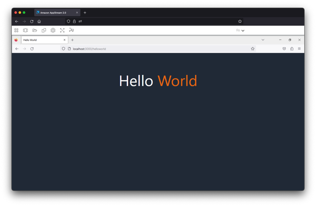 Figure 4 - Testing a website in Firefox