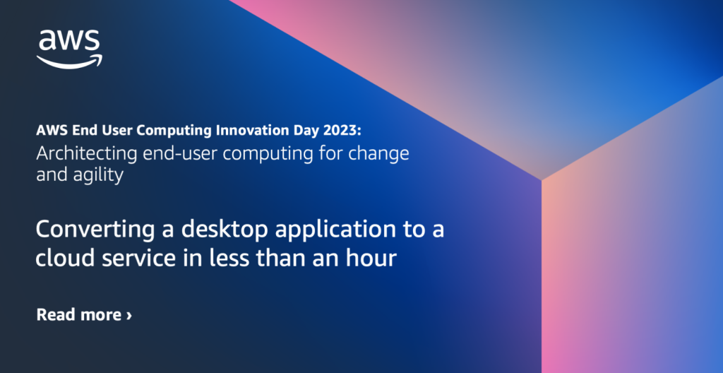 Converting a desktop application to a cloud service in less than an hour