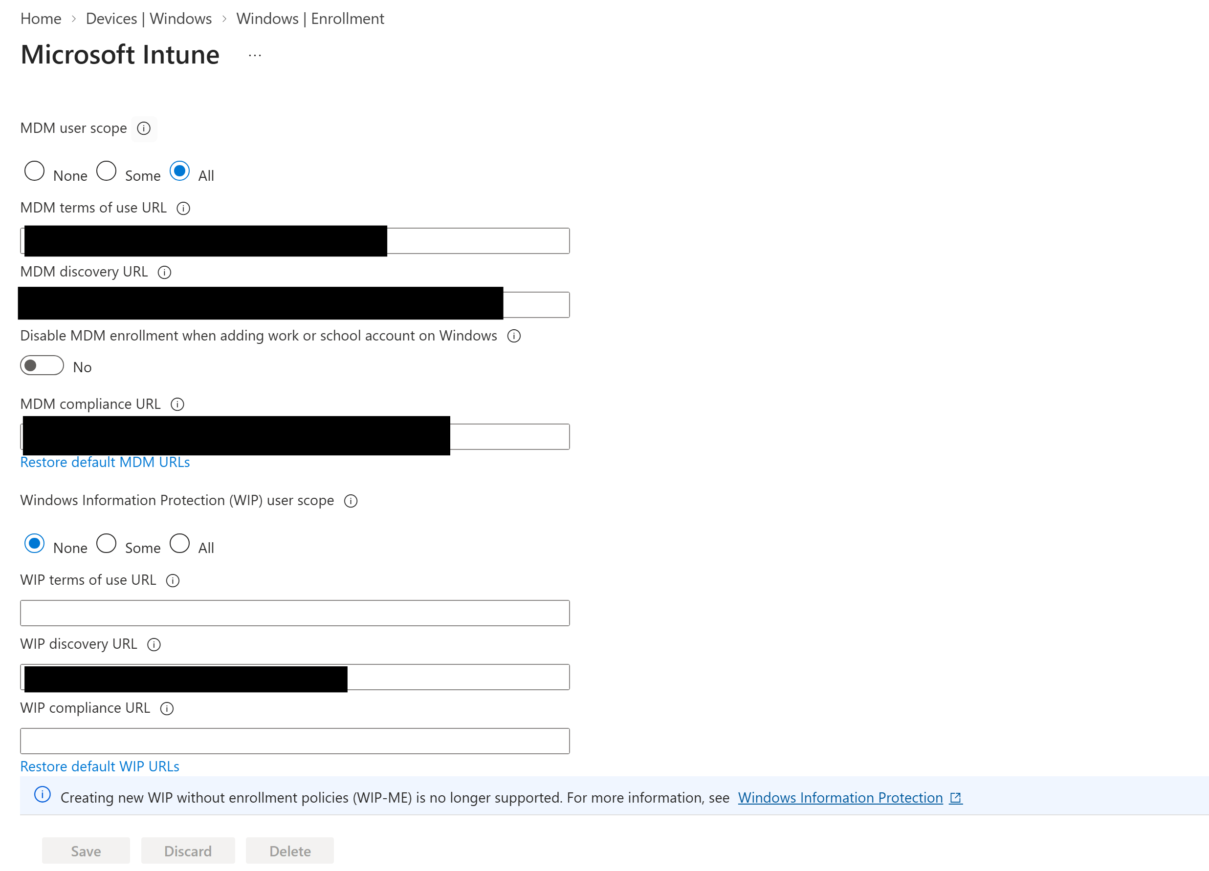 Automatic MDM enrollment