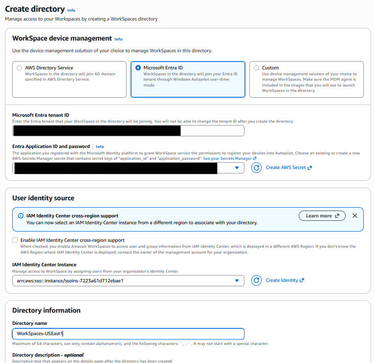 Create directory
