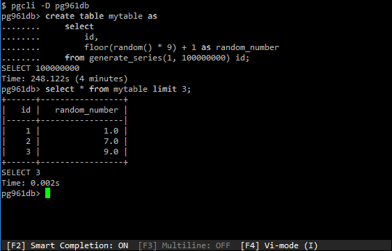 postgresql create database from command line