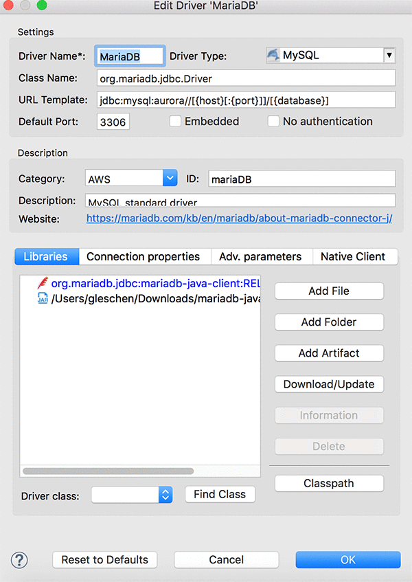 mysql jdbc driver download jar