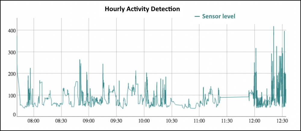 Graph of sensor data