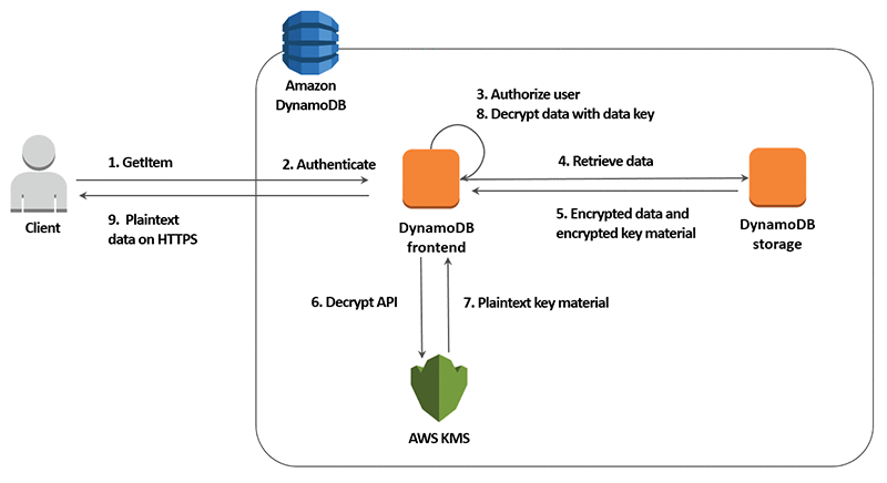 aws dynamodb client connection with .net core