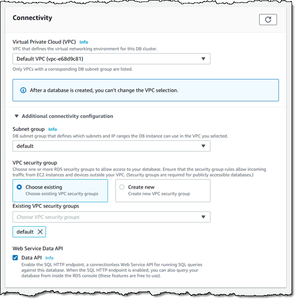 Use The Data Api To Interact With An Amazon Aurora Serverless