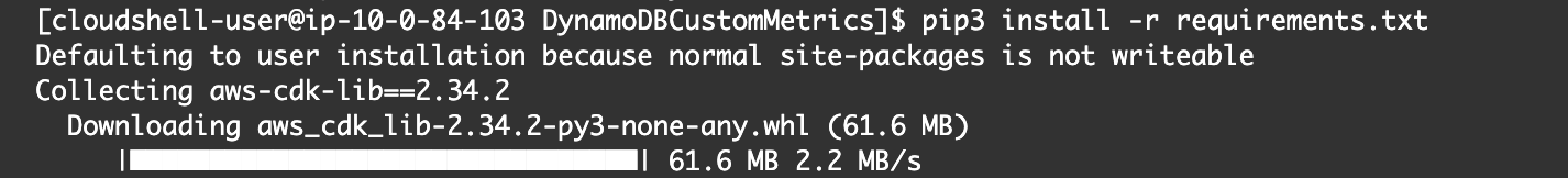 Figure 8: Installing the needed Python packages