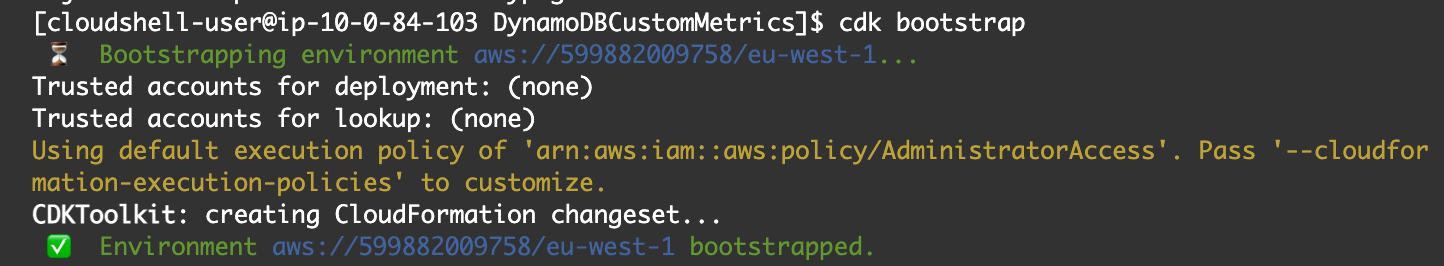 Figure 9: Bootstrapping the CDK