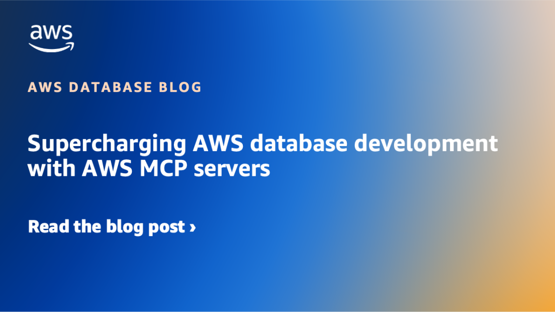 Supercharging aws database development with aws mcp servers aws