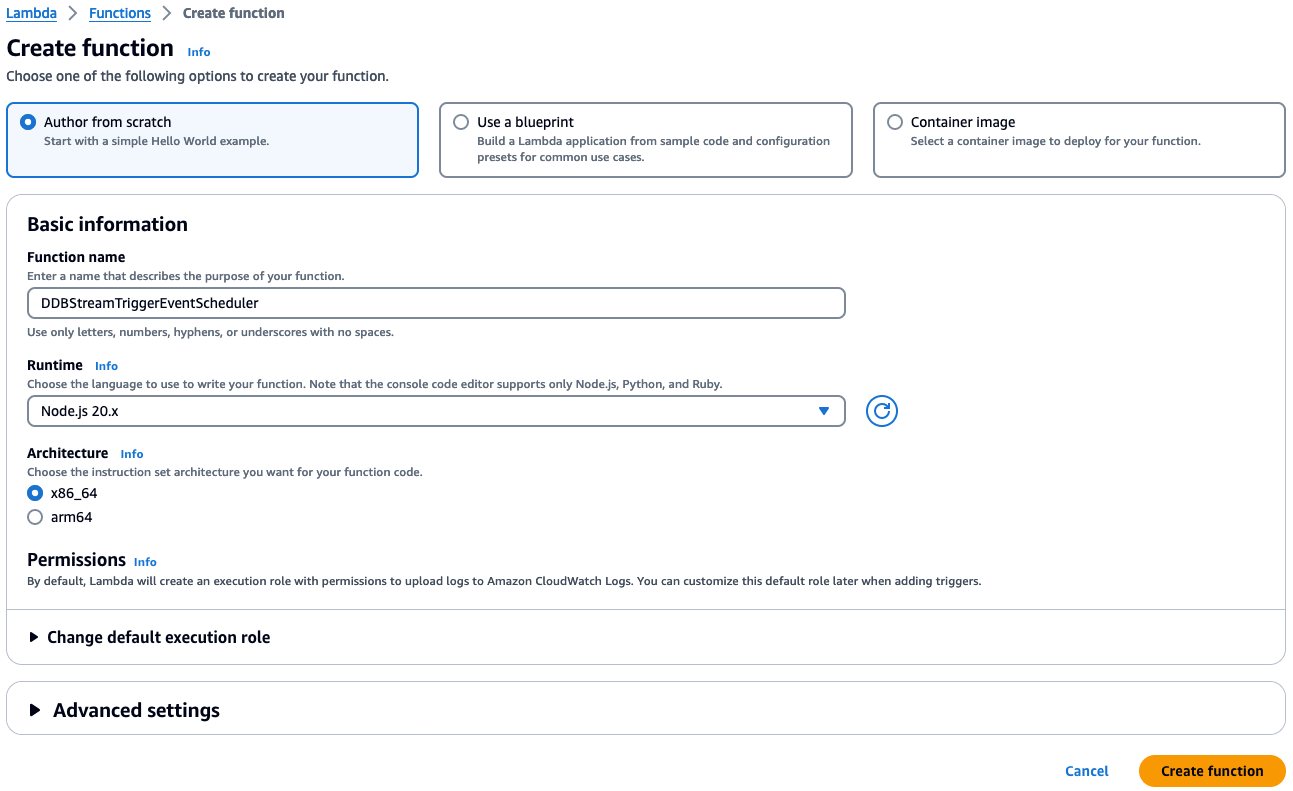 Create Lambda