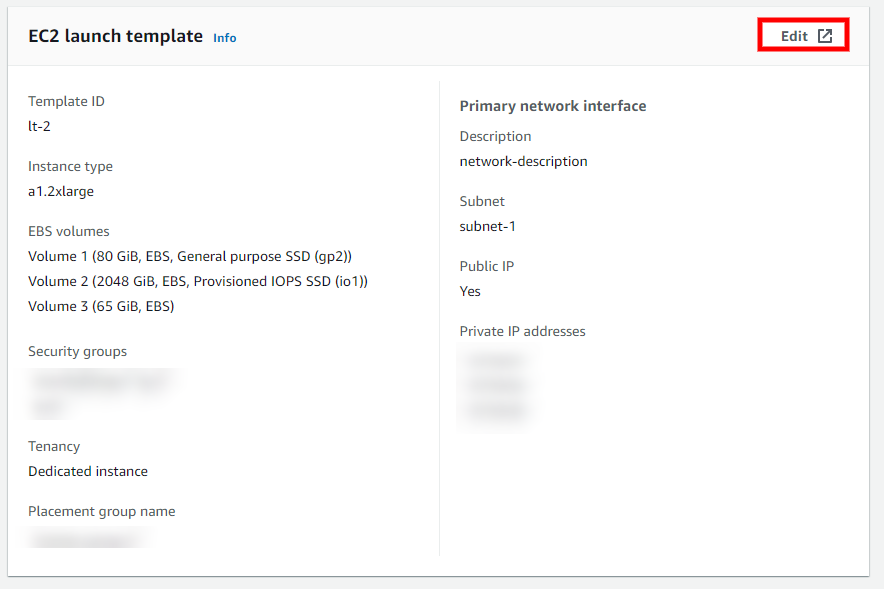 EC2 Launch template