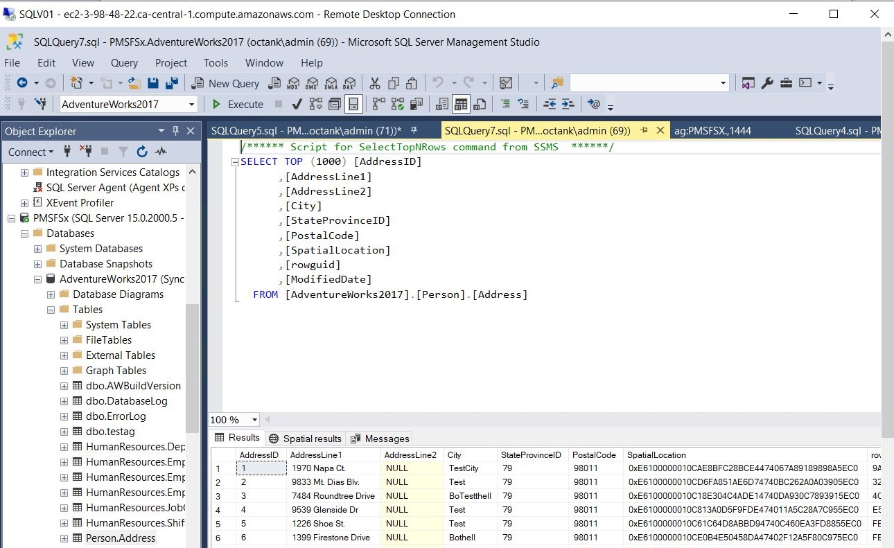 Run queries to validate data using SSMS