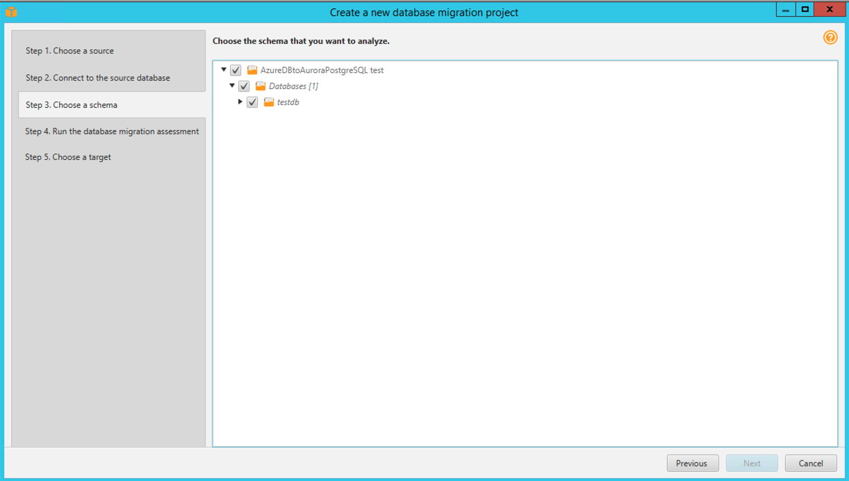 Successful AWS SCT Connection to AzureSQL