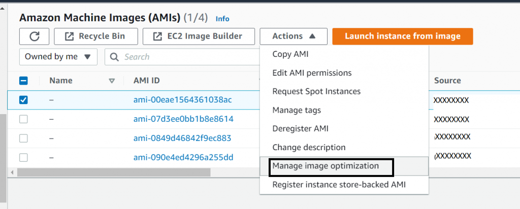 Figure 5. Image Optimization Option