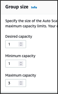 Sets the initial size of the Auto Scaling Group