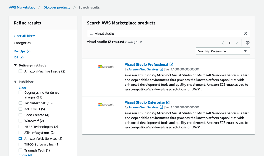 How to set up Microsoft Visual Studio on Amazon EC2 | Microsoft Workloads  on AWS