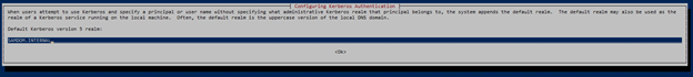 Default Kerberos version 5 realm