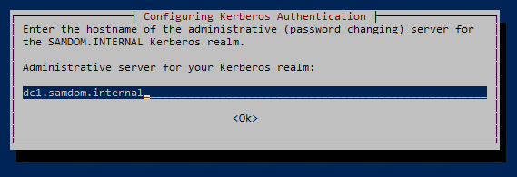 Administrative server for your Kerberos realm