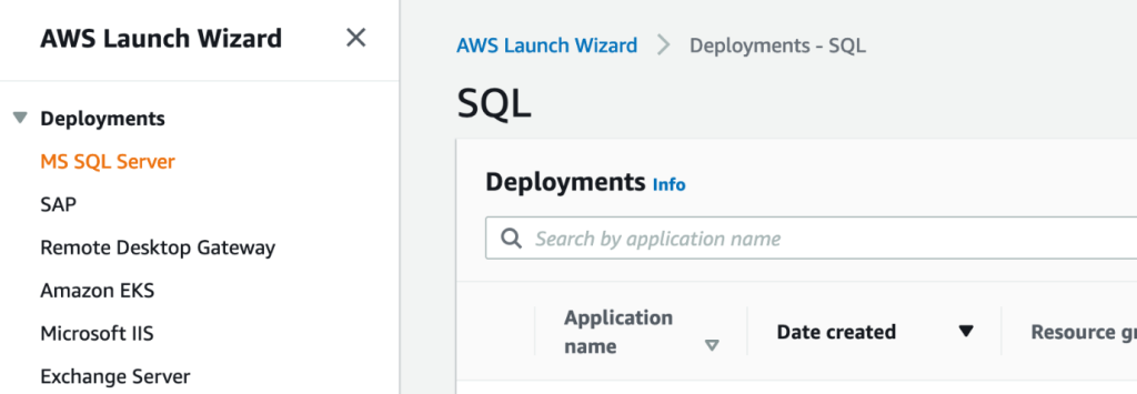 Figure 23 Deployments screen