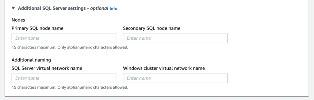 Figure 10 Additional SQL server settings