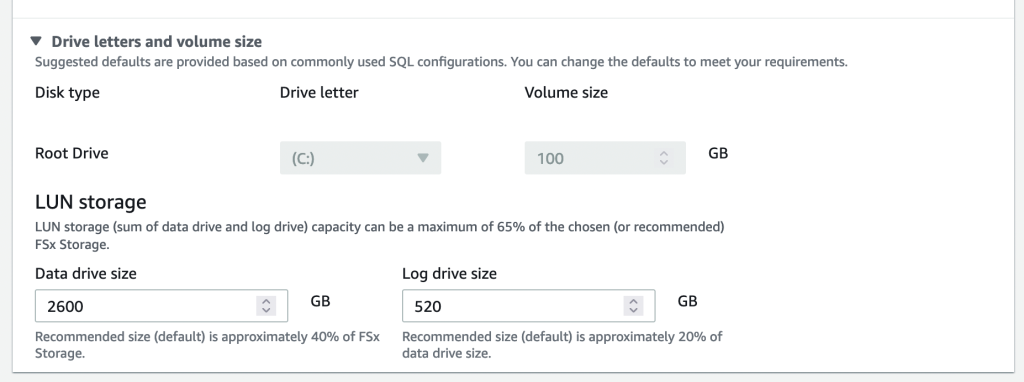 Figure 14 Storage configuration