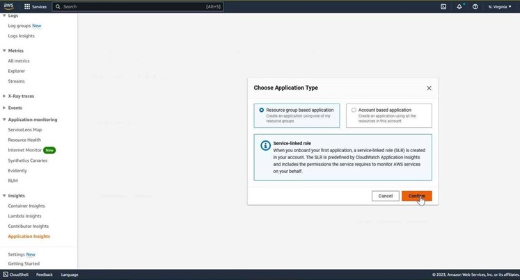 Figure 13: Choosing application type.