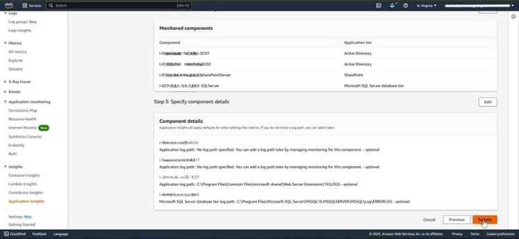 Figure 17: Review components and create.