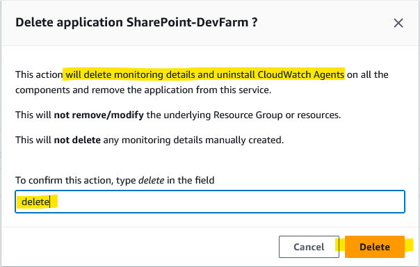 Figure 25: confirming deletion, accepting changes.