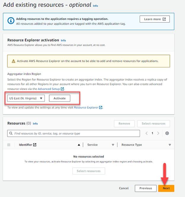 Activate AWS Resource Explorer