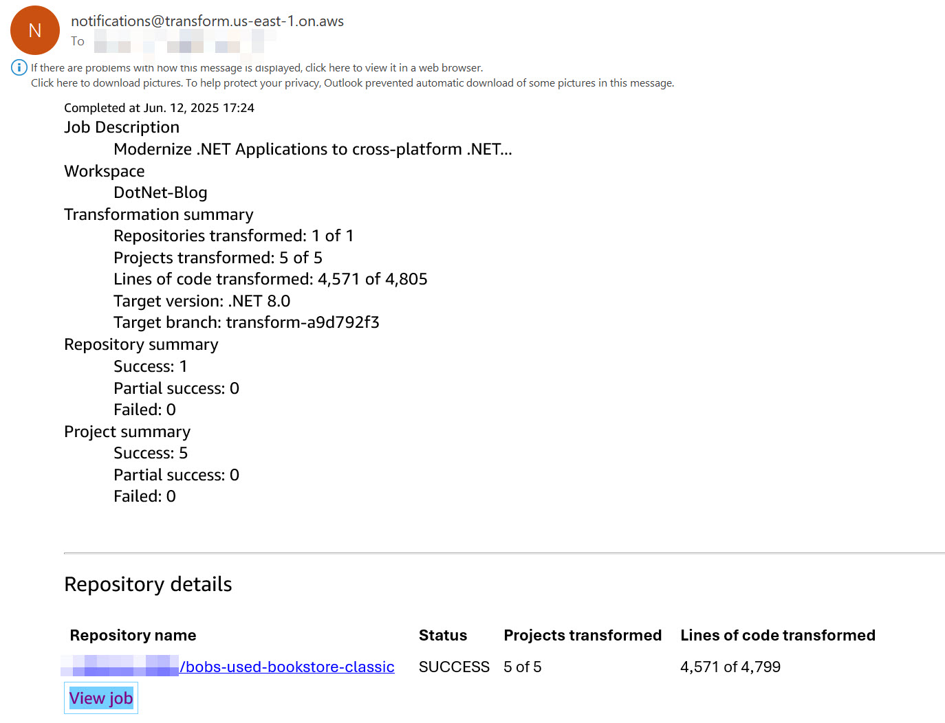  Email notification with deep links