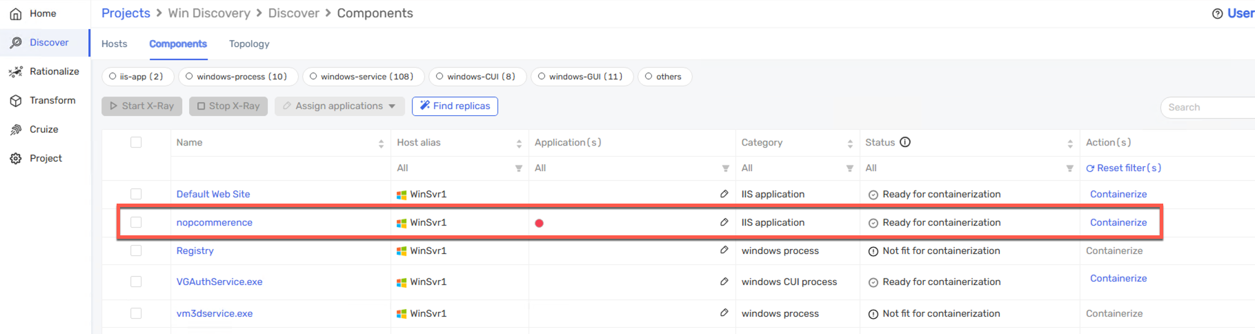 CloudHedge DART discover host inventory