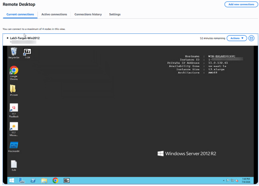 Figure 8. Alt-Text – Windows 2012 R2 in RDP session