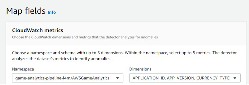 lookout for metrics map fields page