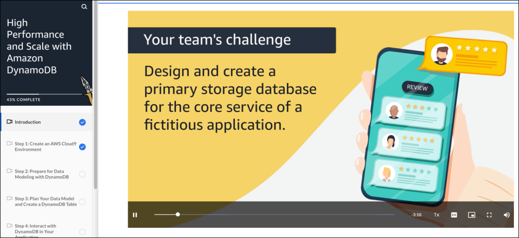 screenshot of Build Modern Apps with Purpose-Built Databases course