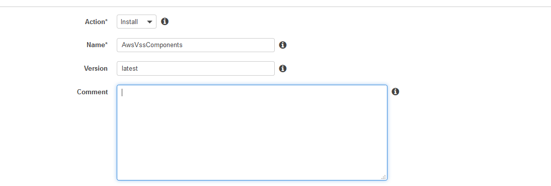 Installing VSS components on EC2 instances