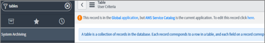 choose link to edit record