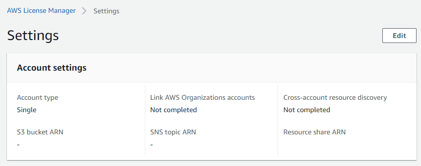 aws license manager